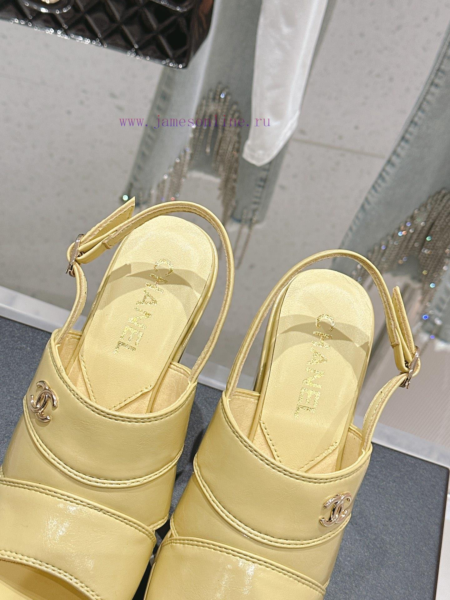 𝗖𝗛𝗔𝗡𝗘𝗟 Fashion Show Coarse Heel Water Platform Sandals Popular Running Single Explosive Prodojfv4wt5 - Image 8