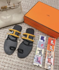 Hermes H Slippers Oran Sandals Collection - Fashionable and Versatile, Super Comfortable, Ev63jywk89