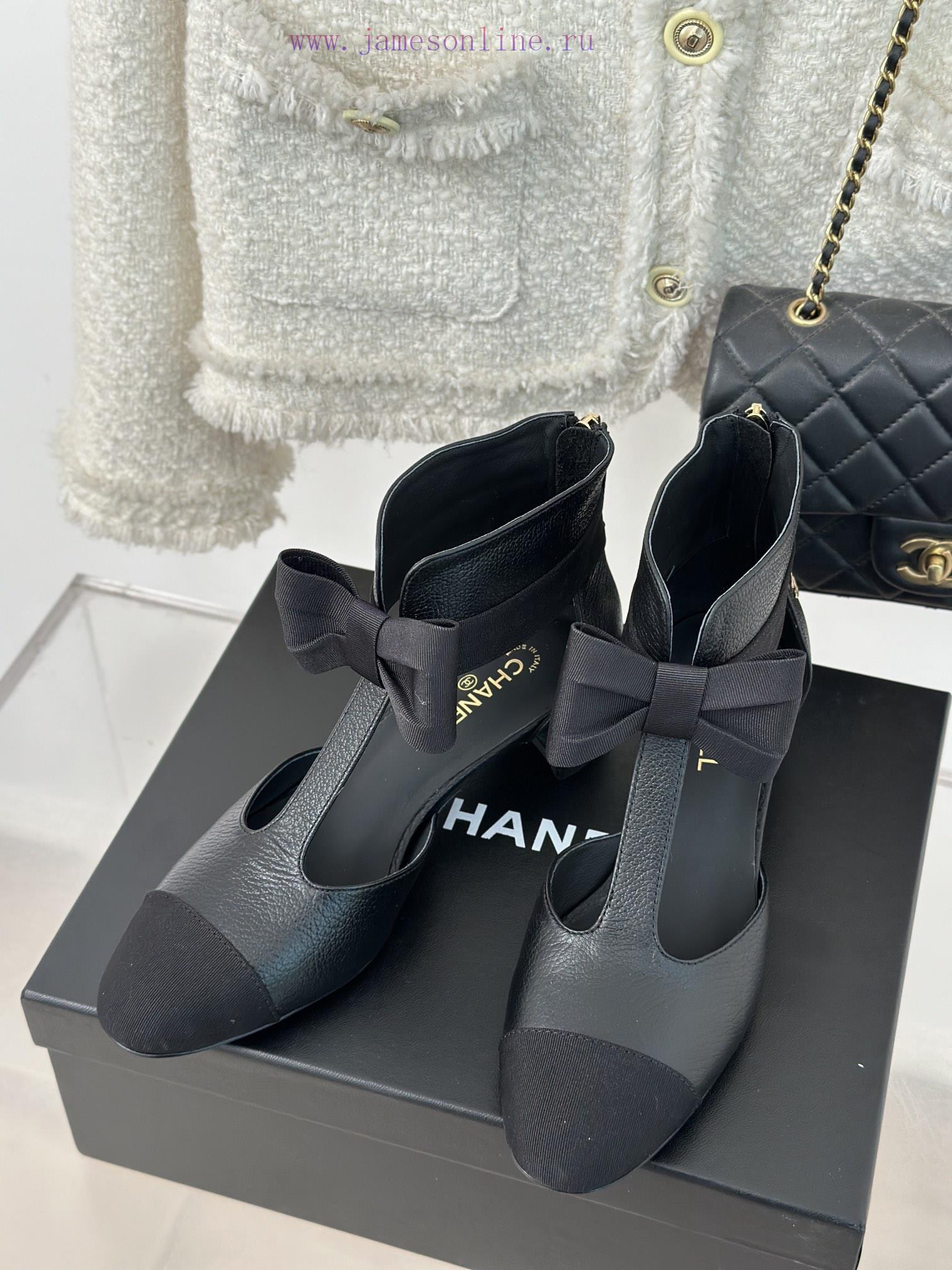 Chanel | Chanel 24C New ProductBow tie high-heeled sandals seriesThe shoe upper is made of il0ju7fo3 - Image 3