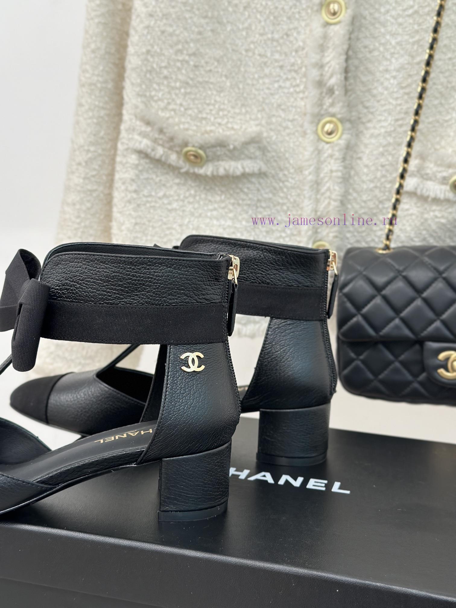 Chanel | Chanel 24C New ProductBow tie high-heeled sandals seriesThe shoe upper is made of il0ju7fo3 - Image 7