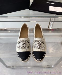 Chanel's new diamond fisherman shoes are crafted with top-notch craftsmanship, featuring purgz68lr81