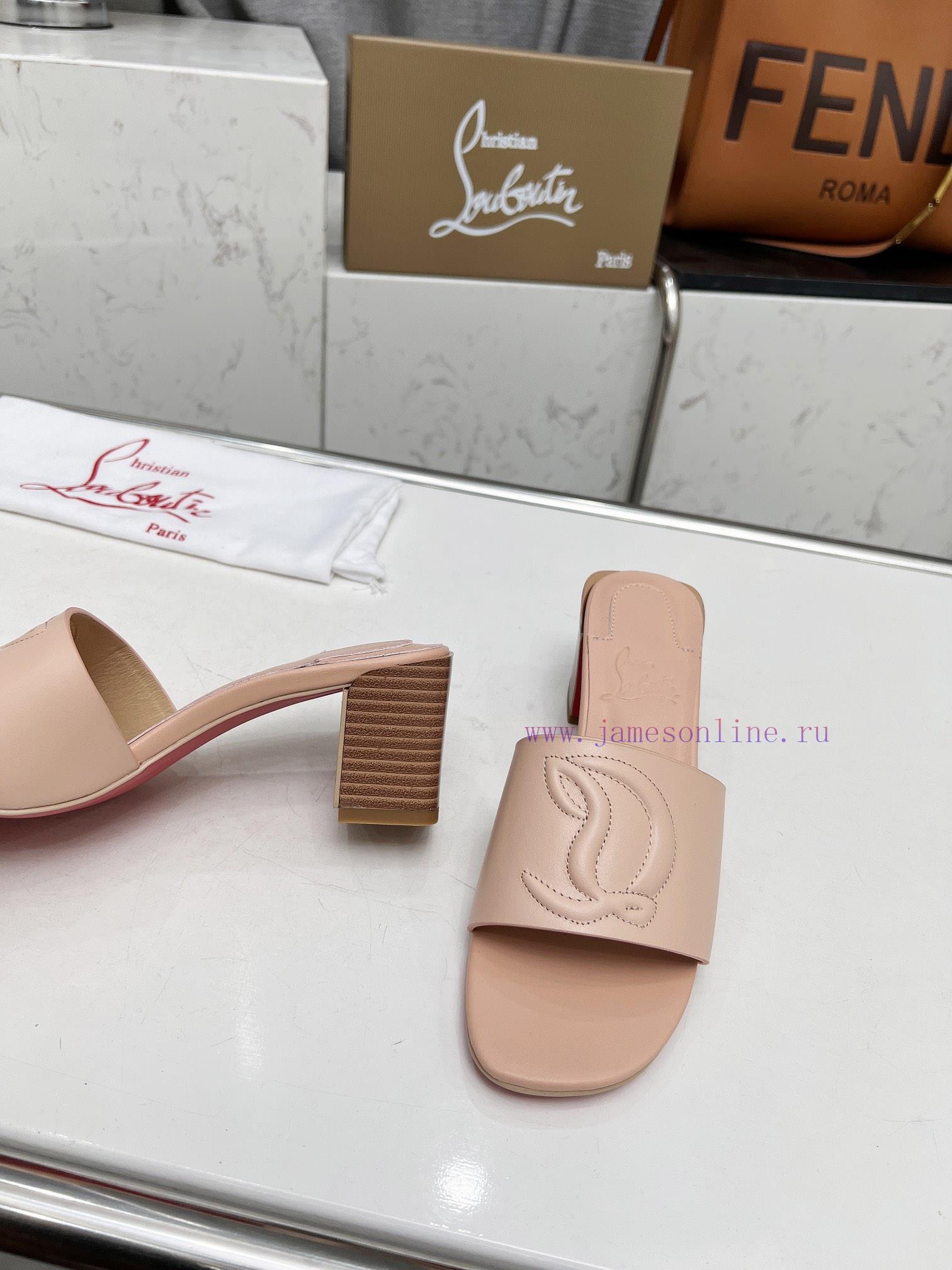 Rubber sole P280, genuine leather sole pCL/Lupoting CL MULE women's casual high-heeled slippwktfoajl - Image 8