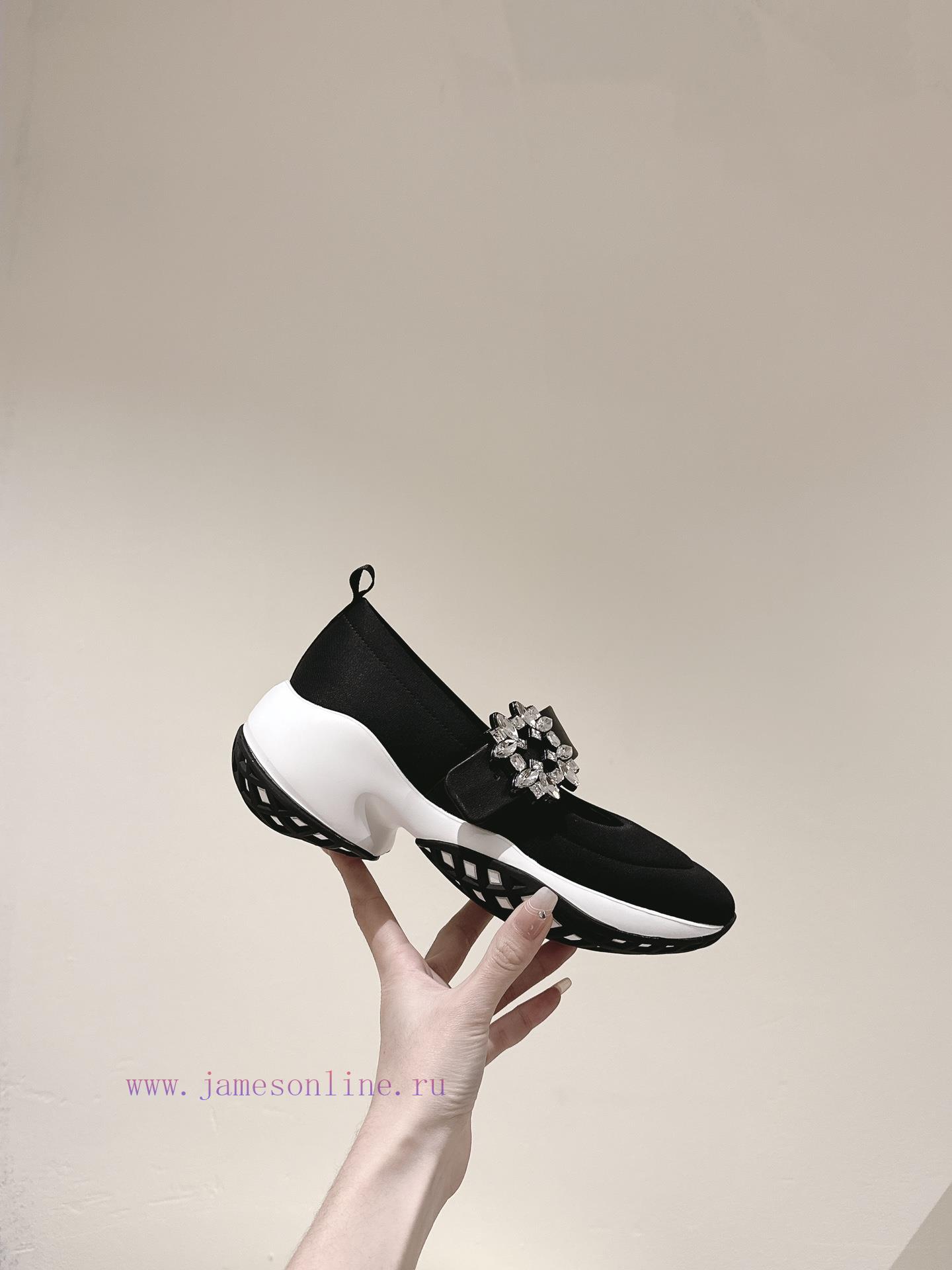 | ²⁰²4 𝐬𝐬 🤍🤎𝐑𝐨𝐠𝐞𝐫 𝐕𝐢𝐯𝐢𝐞𝐫 Roger Vivian Viv 'Run diamond buckle fabric sports shoes are a mrljgo6xi - Image 9