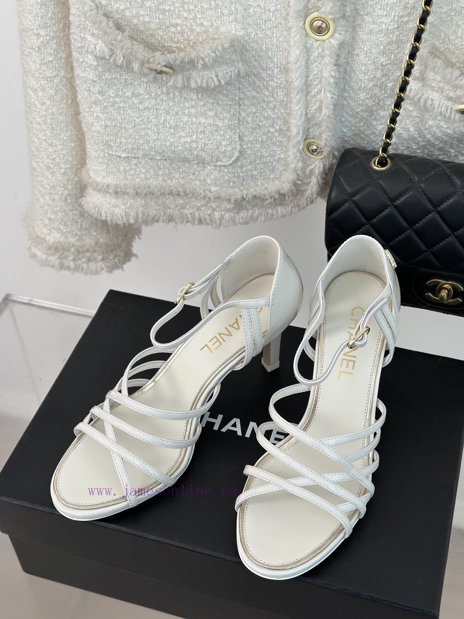 Chanel | Chanel 24C New Product ClassicDouble C high-heeled sandals seriesThe shoe upper is t5nspq37 - Image 3