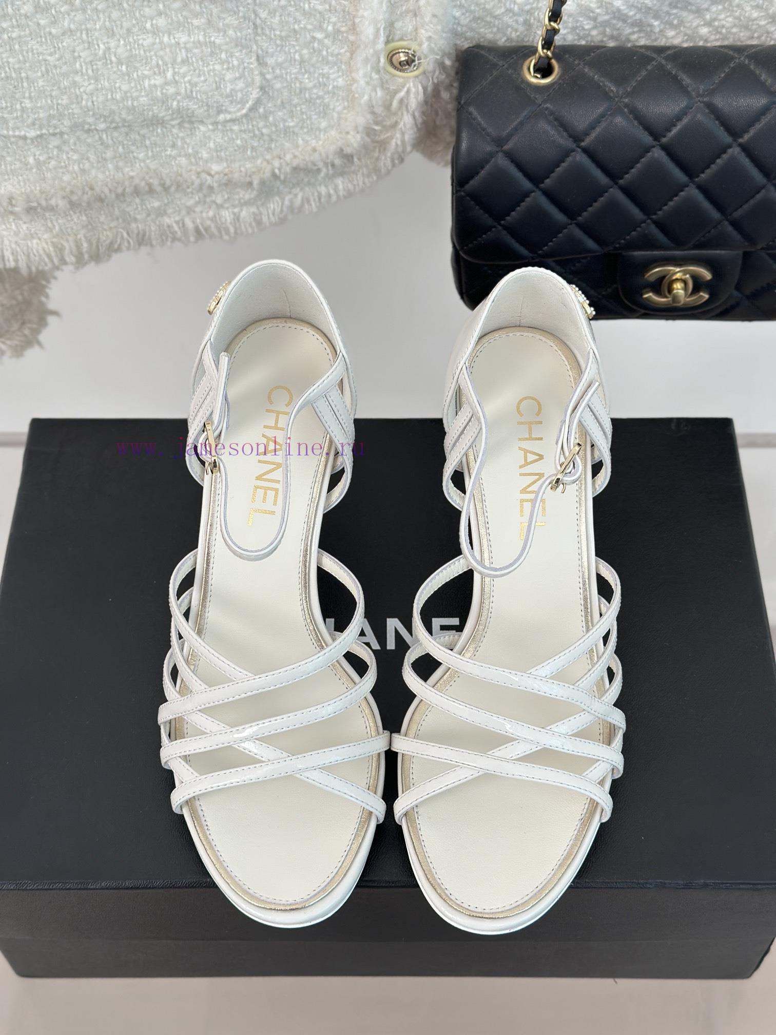 Chanel | Chanel 24C New Product ClassicDouble C high-heeled sandals seriesThe shoe upper is t5nspq37 - Image 5