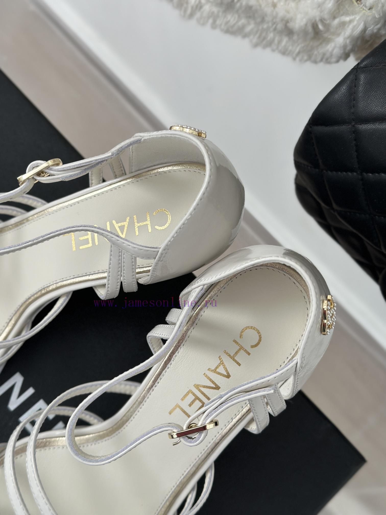 Chanel | Chanel 24C New Product ClassicDouble C high-heeled sandals seriesThe shoe upper is t5nspq37 - Image 9