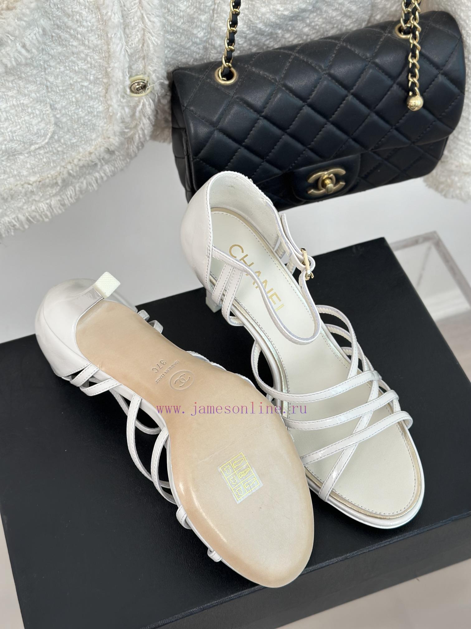 Chanel | Chanel 24C New Product ClassicDouble C high-heeled sandals seriesThe shoe upper is t5nspq37 - Image 10