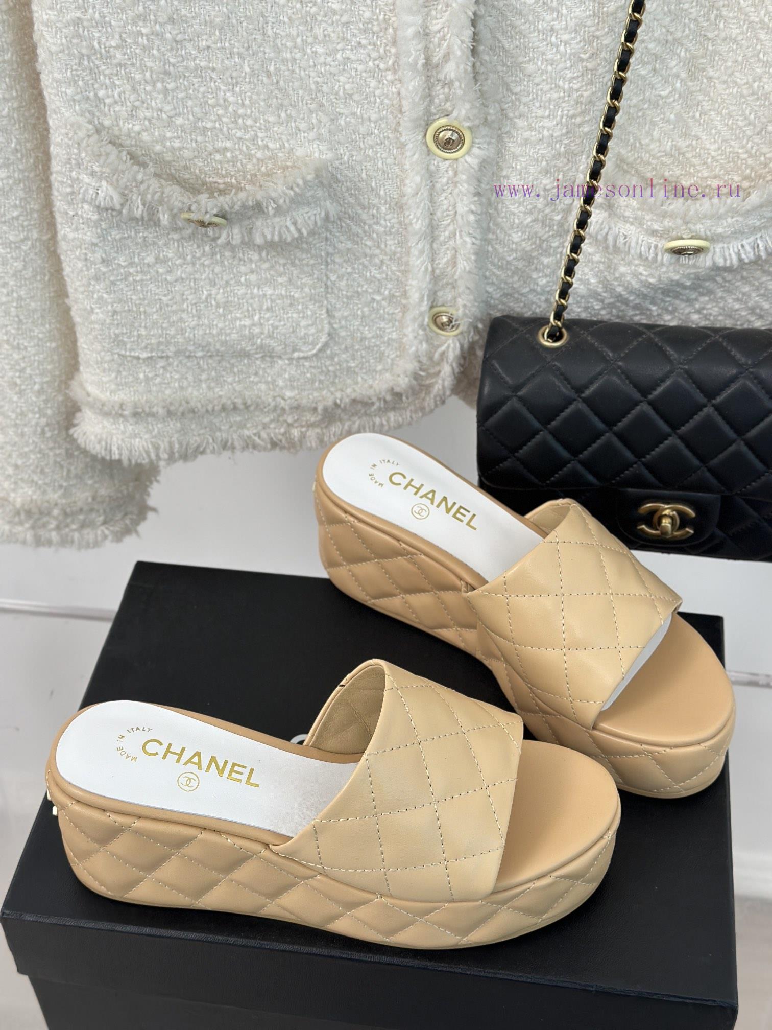 Chanel | Chanel 23c New ProductLingge thick soled sponge sandals and slippersA must-have coo0aa7v6zj - Image 4