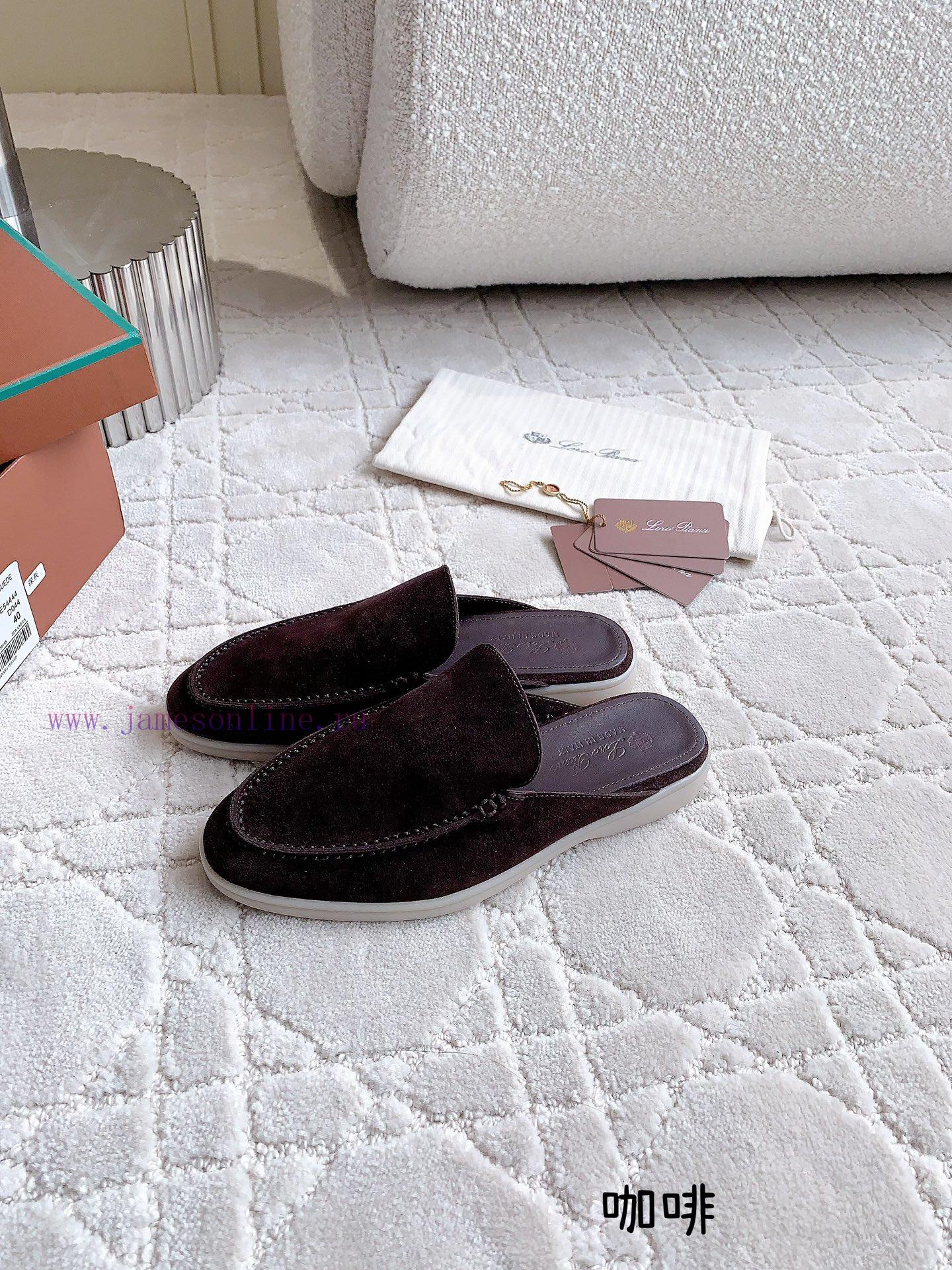 Loro Pian * LP's timeless classic men's half slippers are simple, fashionable, and have a sua4rmbnia - Image 4
