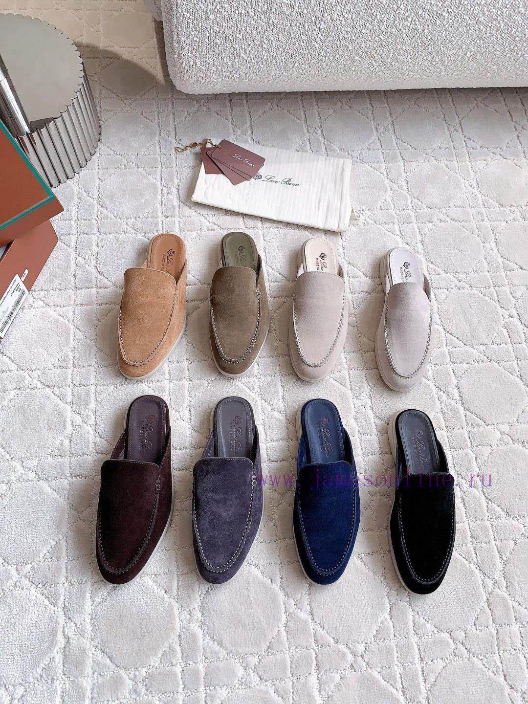 Loro Pian * LP's timeless classic men's half slippers are simple, fashionable, and have a sua4rmbnia - Image 10