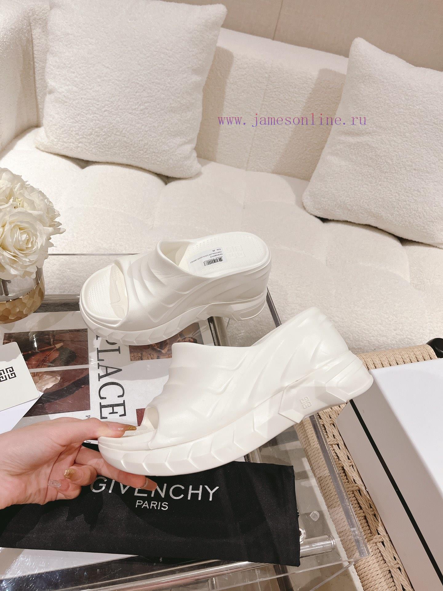 Given * hy Givenchy 23vs Spring/Summer Hot Products Slope Heel Thick Bottom Cool Trawl Red H81uun56g - Image 3