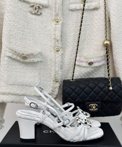 Chanel | Chanel 24C New ProductRetro Double C Coarse Heel SandalsThe shoe upper is made of i19hznfoh