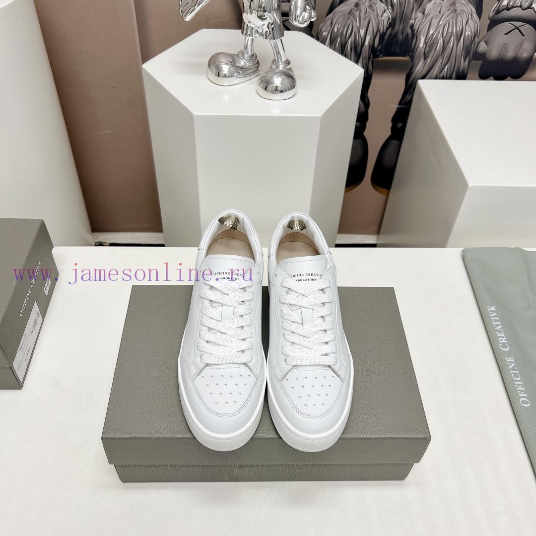 Top tierOFFICINE CREATIVE Italian niche 2024 latest extreme minimalist white shoesSmall roun4i91alf6 - Image 2