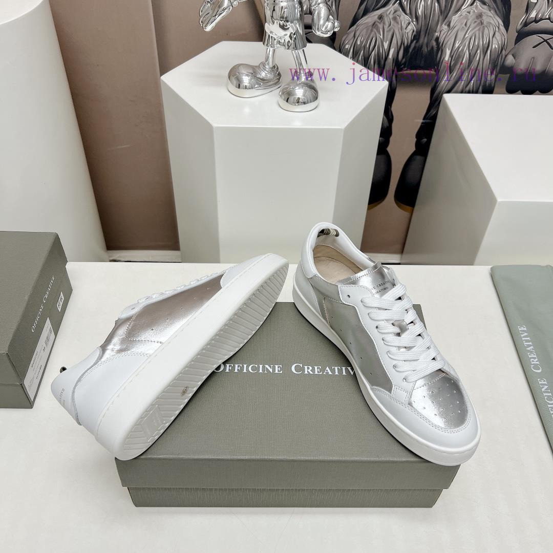 Top tierOFFICINE CREATIVE Italian niche 2024 latest extreme minimalist white shoesSmall roun0ob9exo3 - Image 10