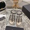 Chanel | Chanel 24c Spring/Summer New ProductsHemp rope double C-chain Roman sandalsThe blocvdouhmfv