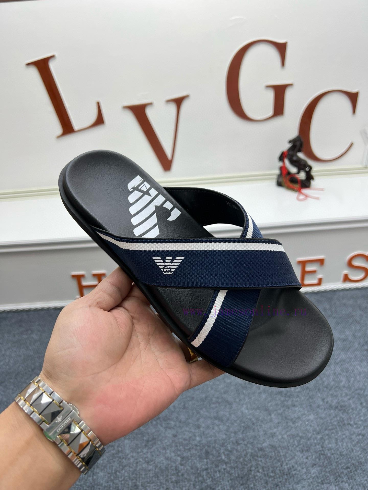 Armani official website synchronized slippers 🩴 The most popular in the market, accepting m1n6xy889 - Image 2