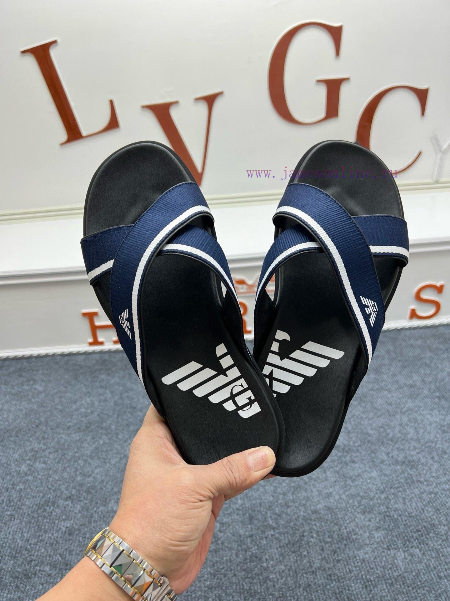 Armani official website synchronized slippers 🩴 The most popular in the market, accepting m1n6xy889 - Image 3