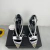 Giuseppe ZanottiSelected black imitation patent leather synthetic fabric with modern light auta6zwj5
