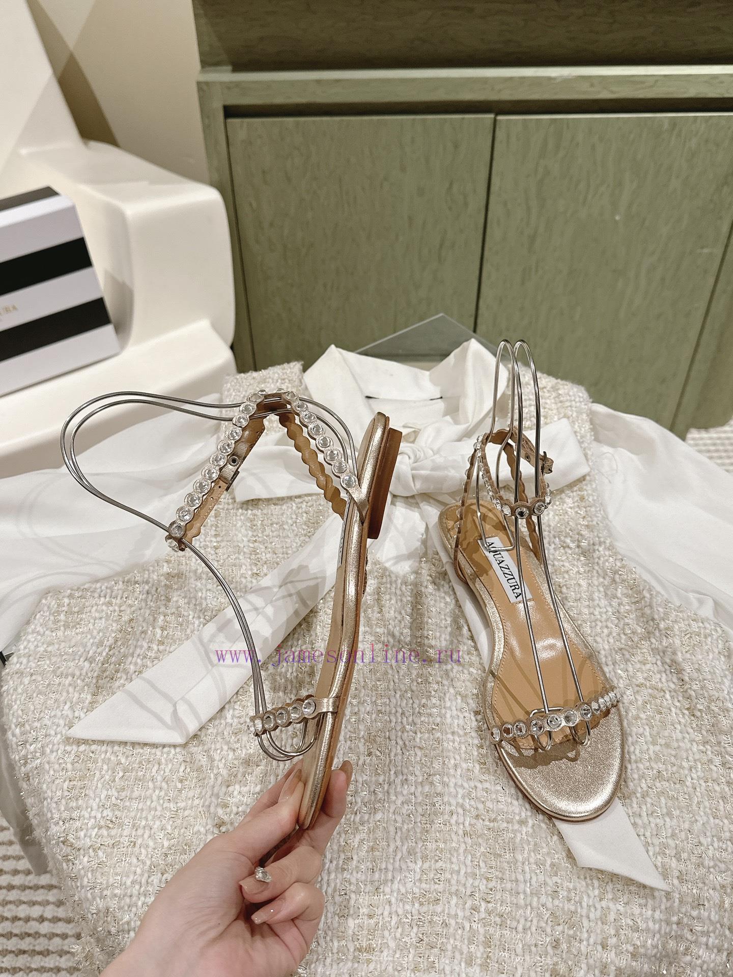 | ²⁰²4 𝐬𝐬 🤍🤎AQUAZZUR * Pineapple early spring new fairy fashion shoes series, a large numbp16x4es2 - Image 3