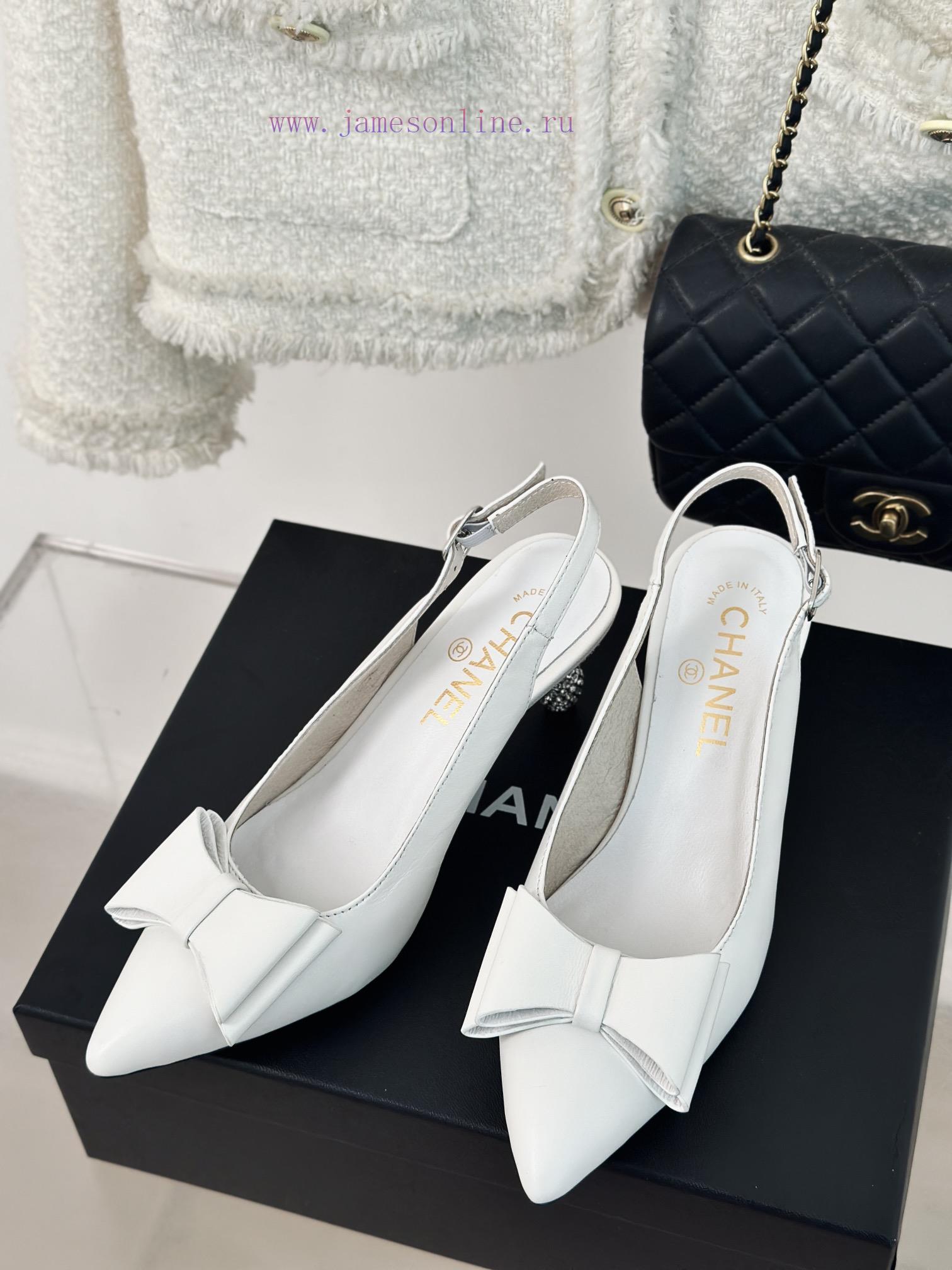 Chanel | Chanel 24c New ProductBow tie high-heeled sandalsThe shoe upper is made of importedvdjxtmza - Image 3