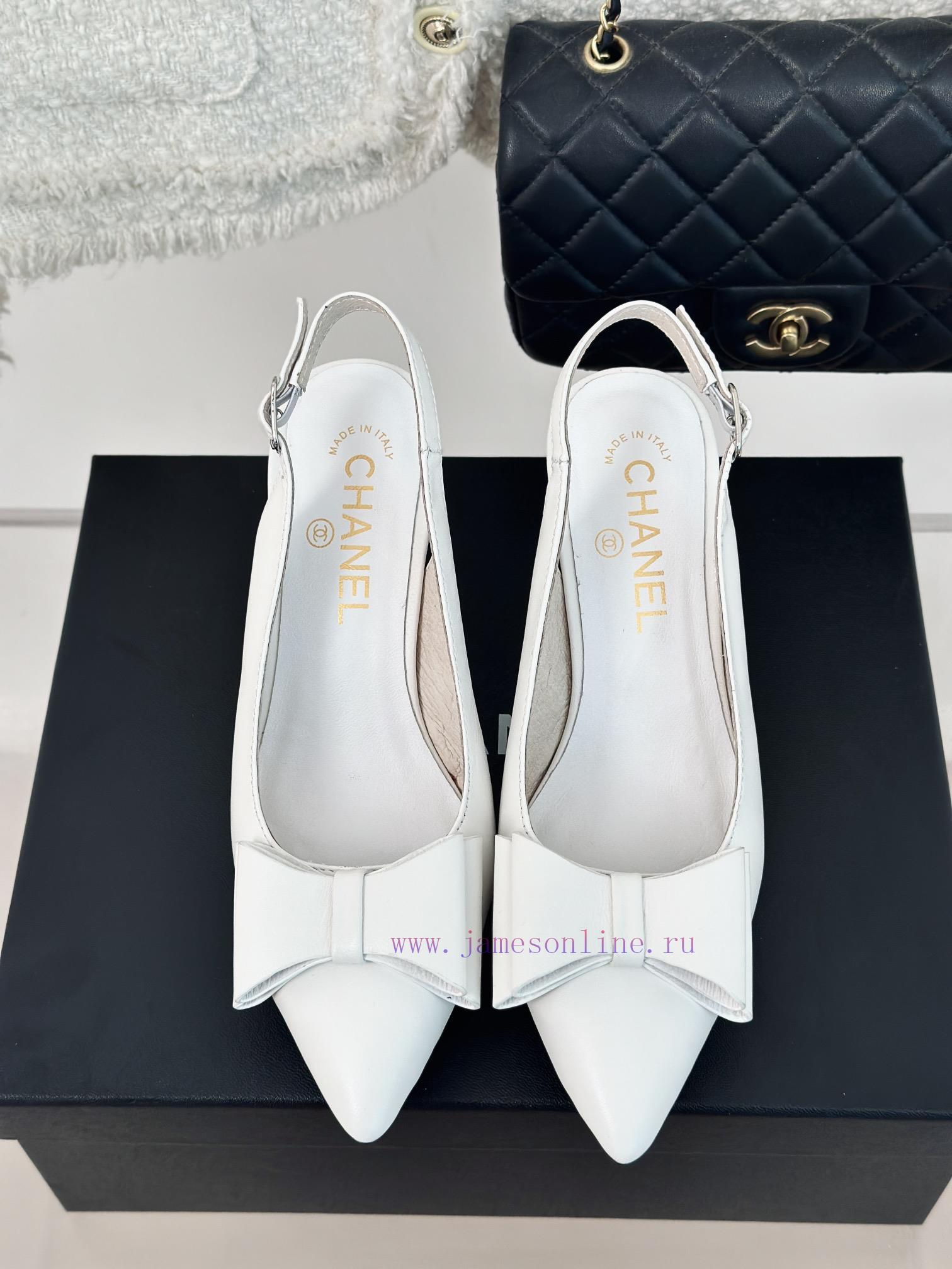 Chanel | Chanel 24c New ProductBow tie high-heeled sandalsThe shoe upper is made of importedvdjxtmza - Image 5