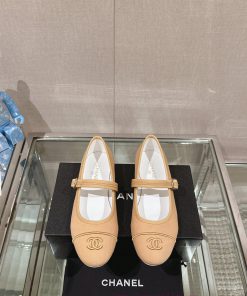 -24Ss Spring/Summer New Chanel Striped Cloth Mary Jane Single ShoesThis striped cloth Mary Jcrlir7qt