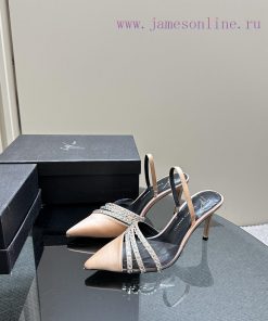 Giuseppe ZanottiGZ 2024s new rhinestone high heelsLacquer leather shoe headpiece with rhinessgwmkd53