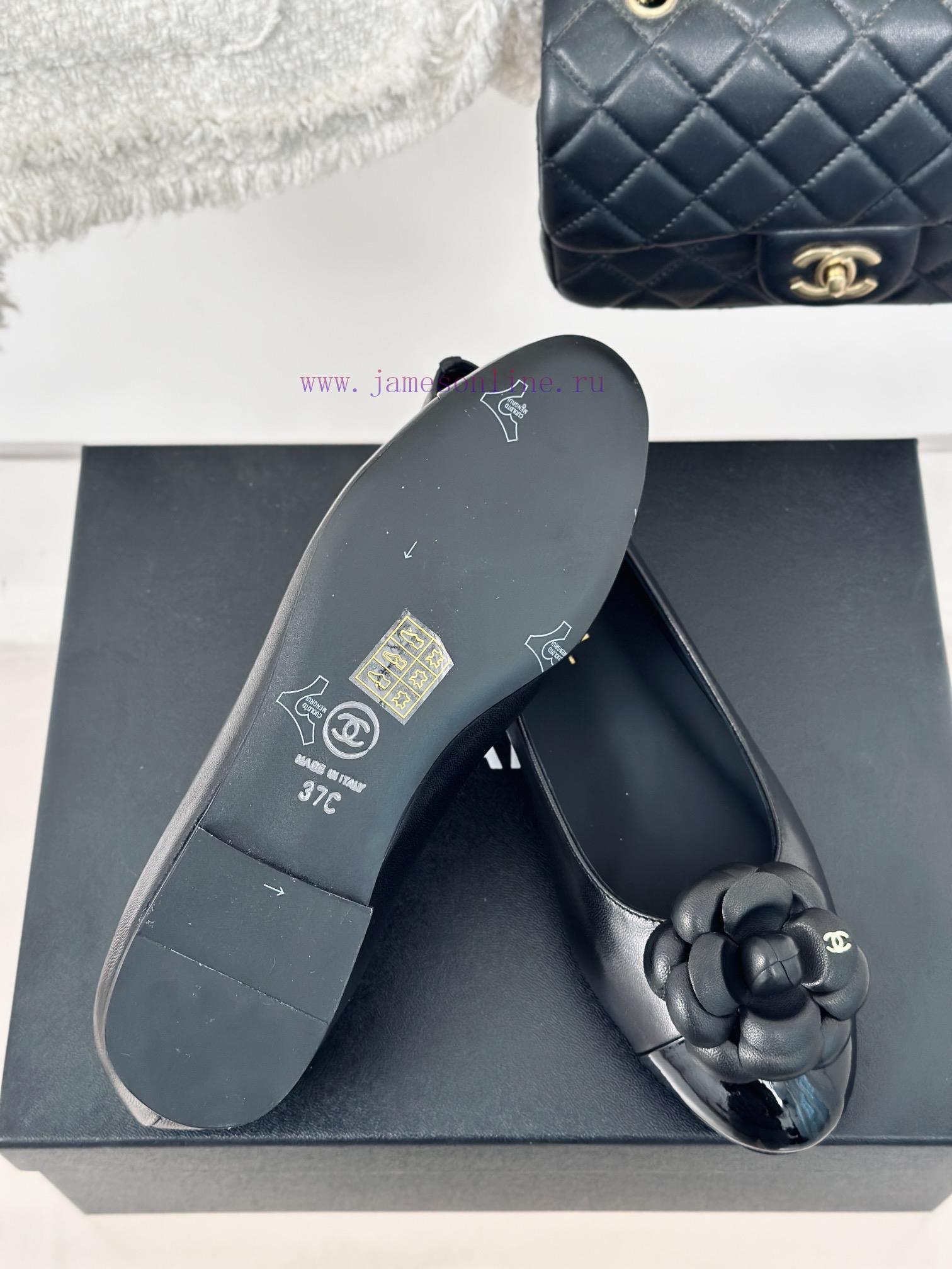 Chanel | Chanel 24c New ProductDouble C Mountain Camellia Single ShoesThe shoe upper is made74q6x9ju - Image 10