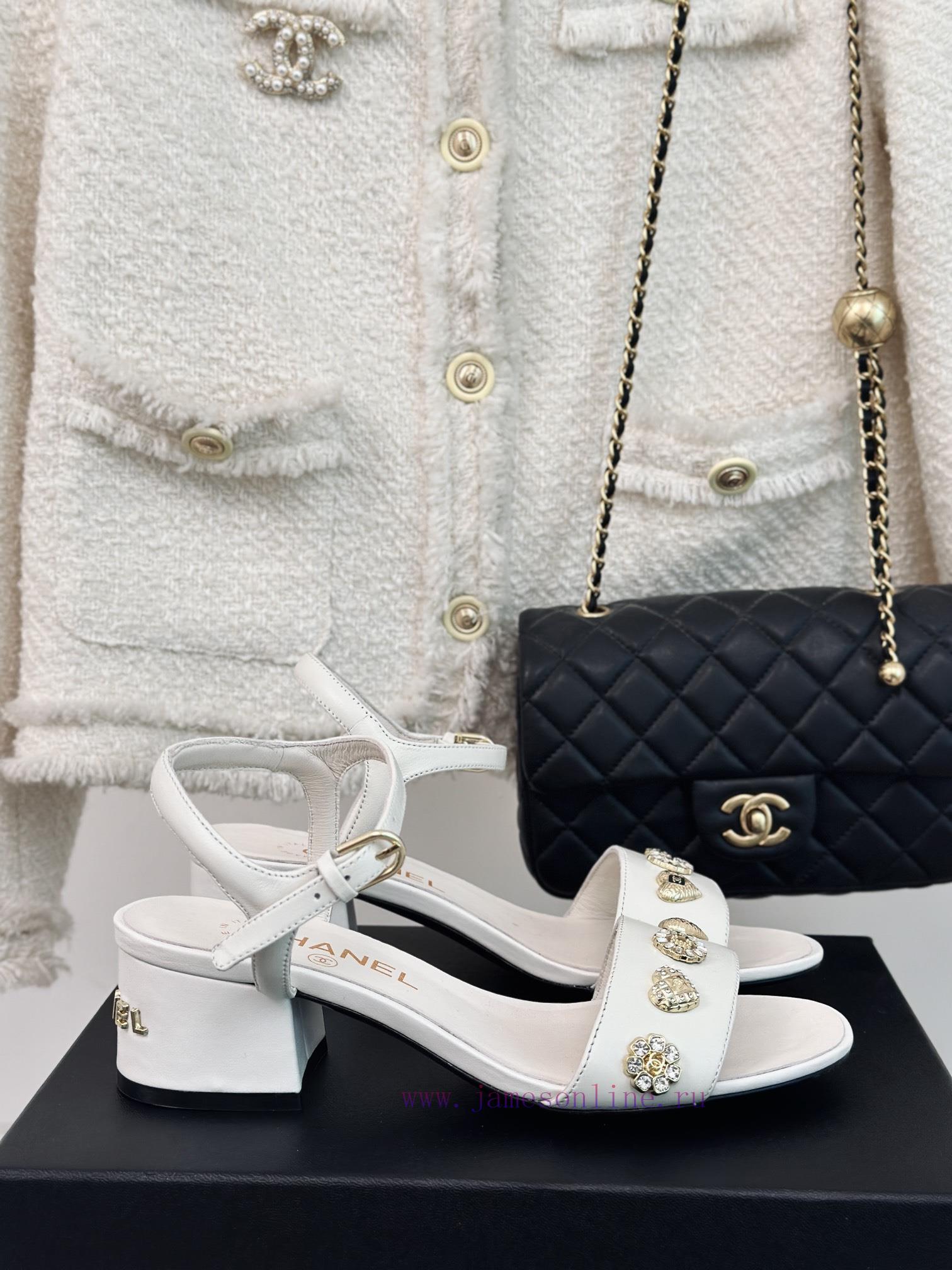 Chanel | Chanel 24C New ProductCoarse heeled sandalsThe shoe upper is made of imported lambsndmwm6su