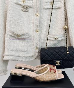Chanel | Chanel 24P New ProductDiamond Double C Thick Heel SlippersThe upper of the shoe is mlwt6klh