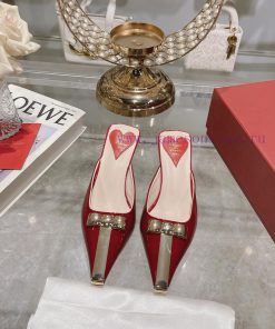 𝐑𝐨𝐠𝐞𝐫𝐕𝐢𝐯𝐢 * 24 Early Spring New Cat Heel Shoes Virgule Diamond Buckle High Heel Rear Loop wia22ltk7s