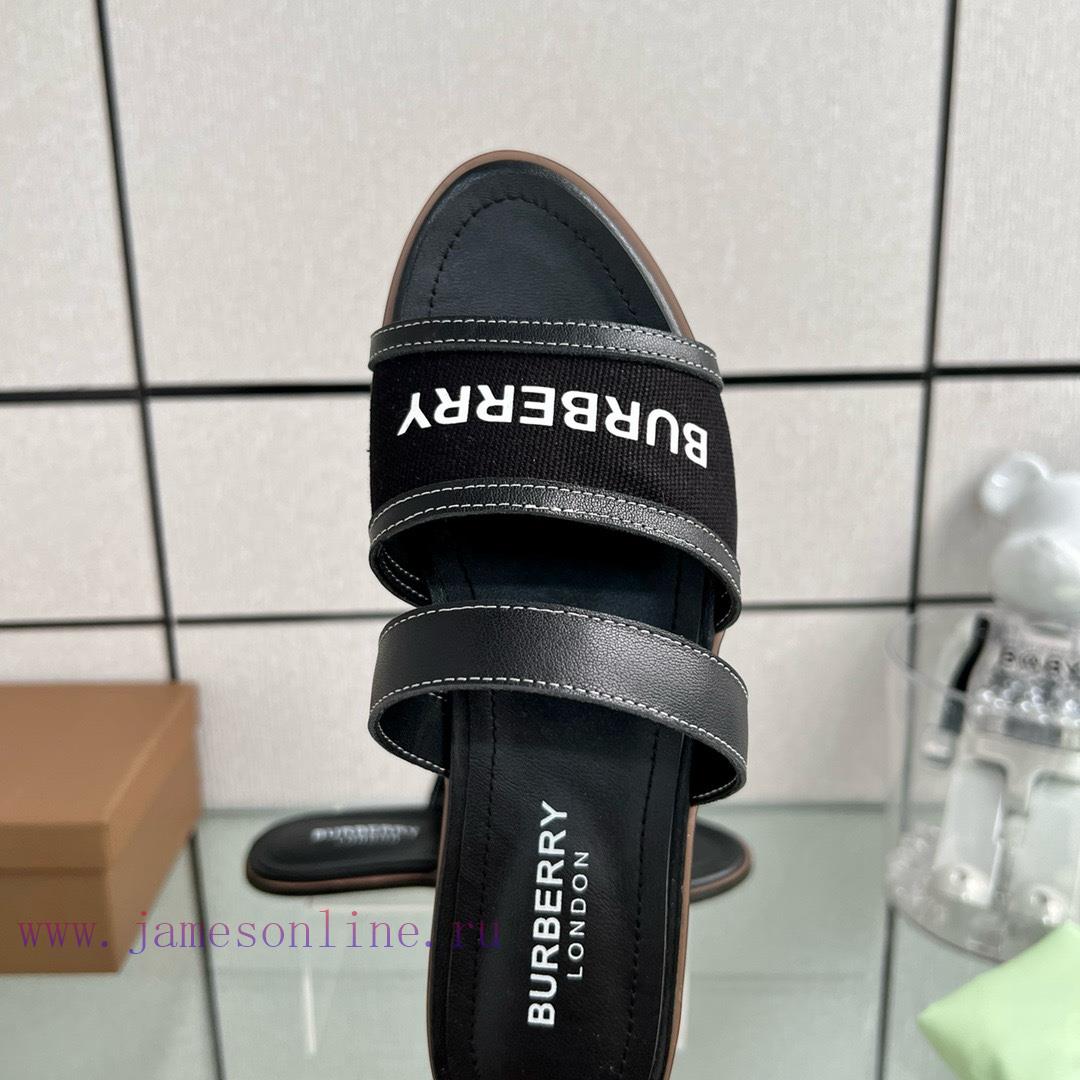 New Burberry Flat SlippersChannel goods vulcanized one foot stepping Burberry canvas shoesOr0j122ydx - Image 3