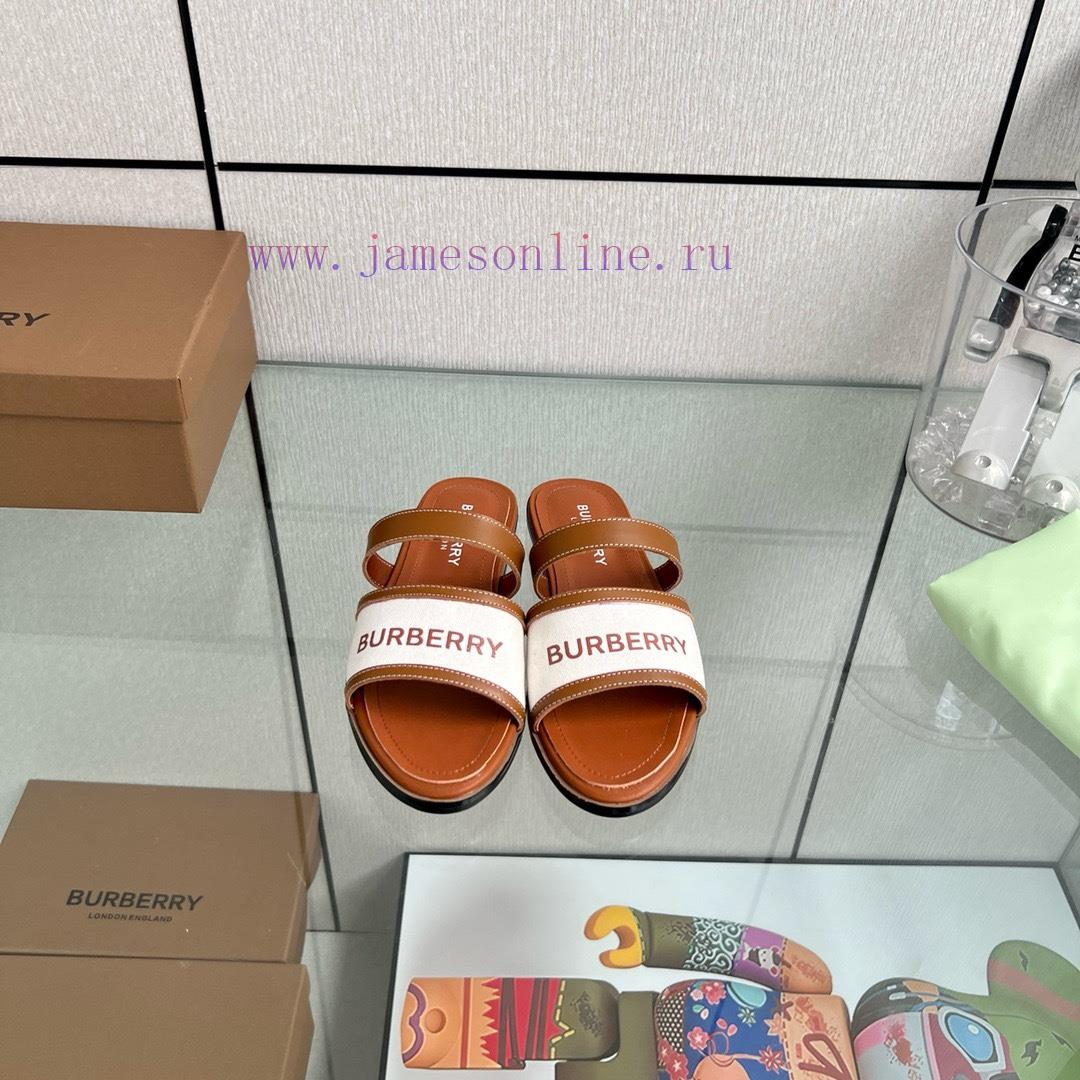 New Burberry Flat SlippersChannel goods vulcanized one foot stepping Burberry canvas shoesOr9fsb8va0 - Image 5