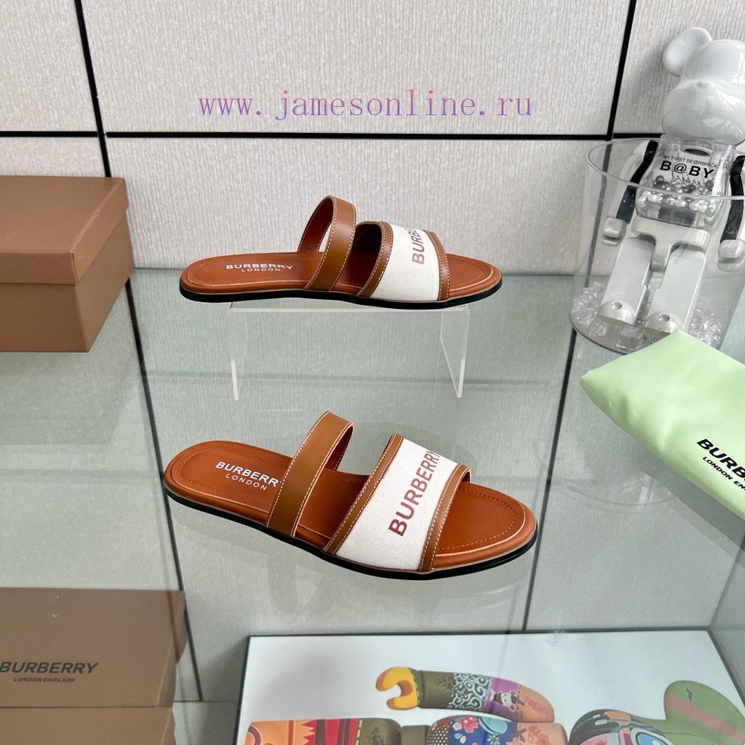 New Burberry Flat SlippersChannel goods vulcanized one foot stepping Burberry canvas shoesOr9fsb8va0 - Image 8