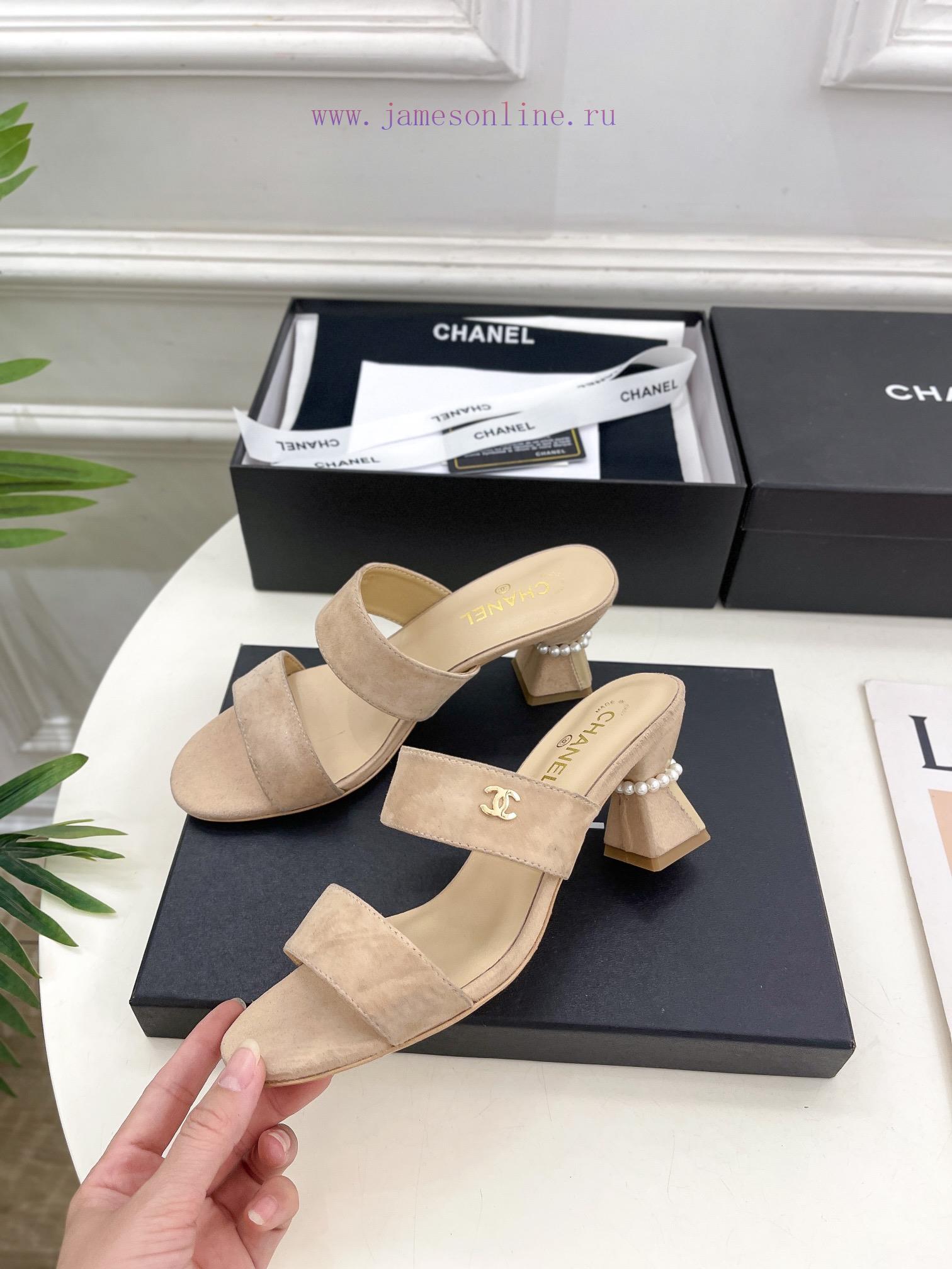 ️𝐂𝐇𝐀𝐍𝐄* 🦋 2024 Early Spring New Product Classic Pearl Heel Slippers Series Newly Released 〰Twywsefd2 - Image 6