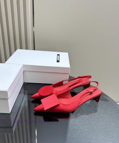 JACQUEMUS designer brand SND minimalist pointed toe women's high heelsBow decoration with pod821uo8j