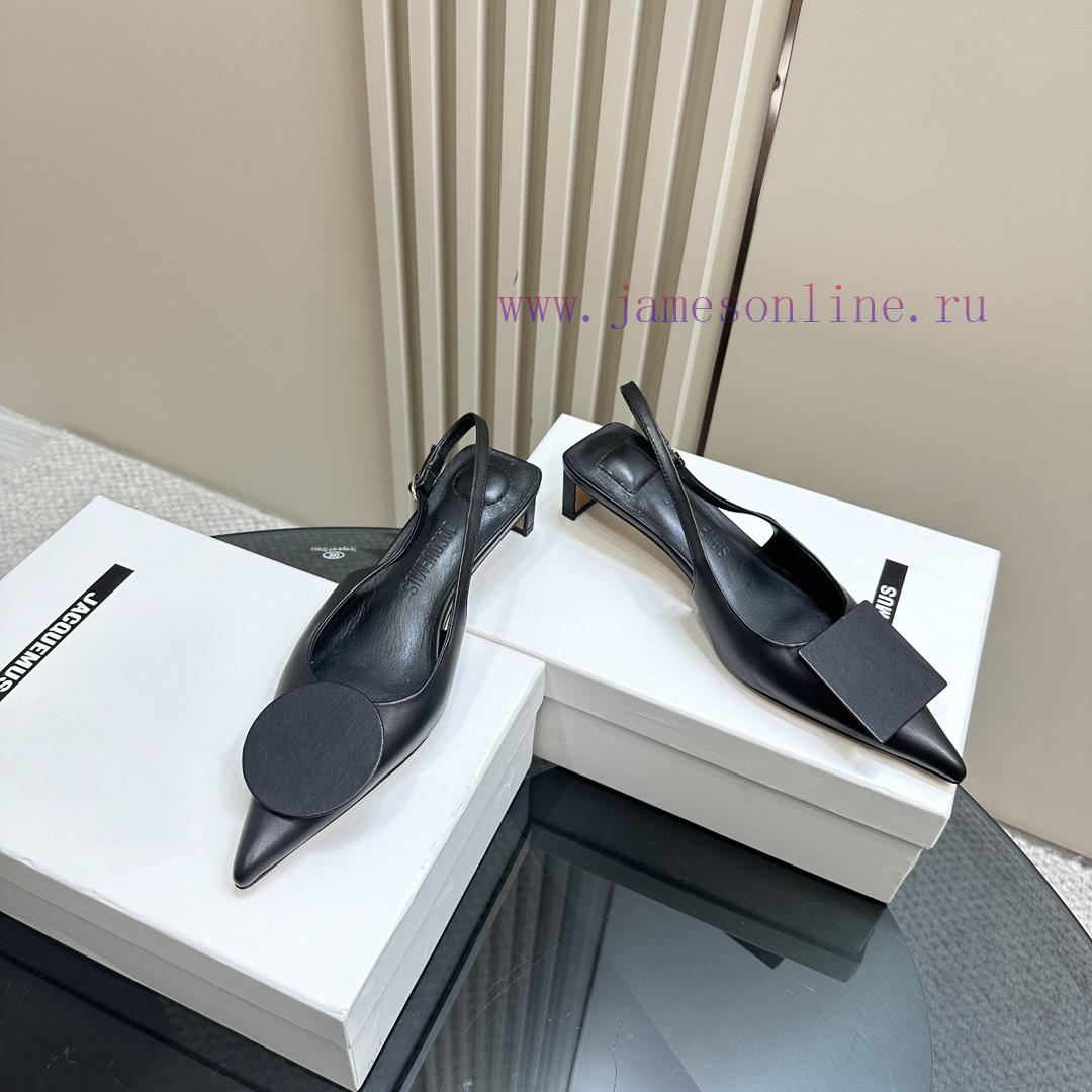 JACQUEMUS designer brand SND minimalist pointed toe women's high heelsBow decoration with polfyf6gnb - Image 4