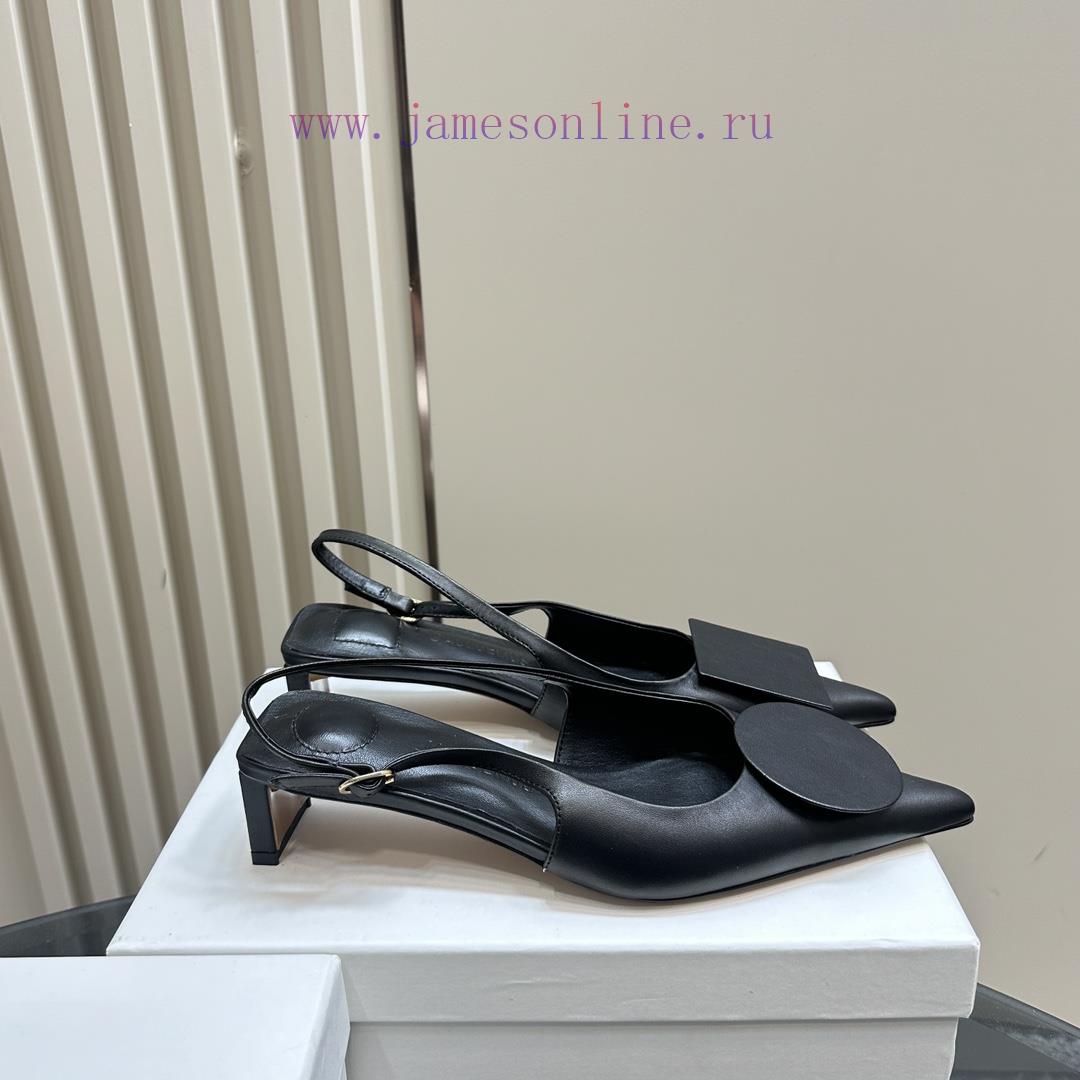 JACQUEMUS designer brand SND minimalist pointed toe women's high heelsBow decoration with polfyf6gnb - Image 6
