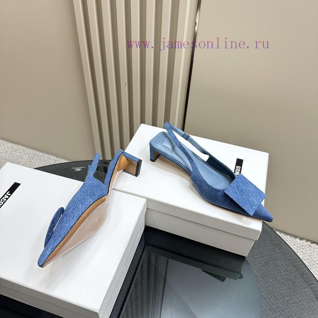 JACQUEMUS designer brand SND minimalist pointed toe women's high heelsBow decoration with po8y2ldoq6 - Image 5