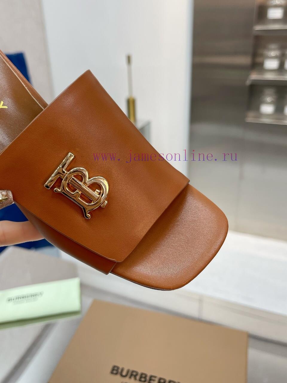 New Product Launch ️ Burberry Thick Heels and Flat Slippers Channel Goods Vulcanized One Stex39s4khf - Image 3