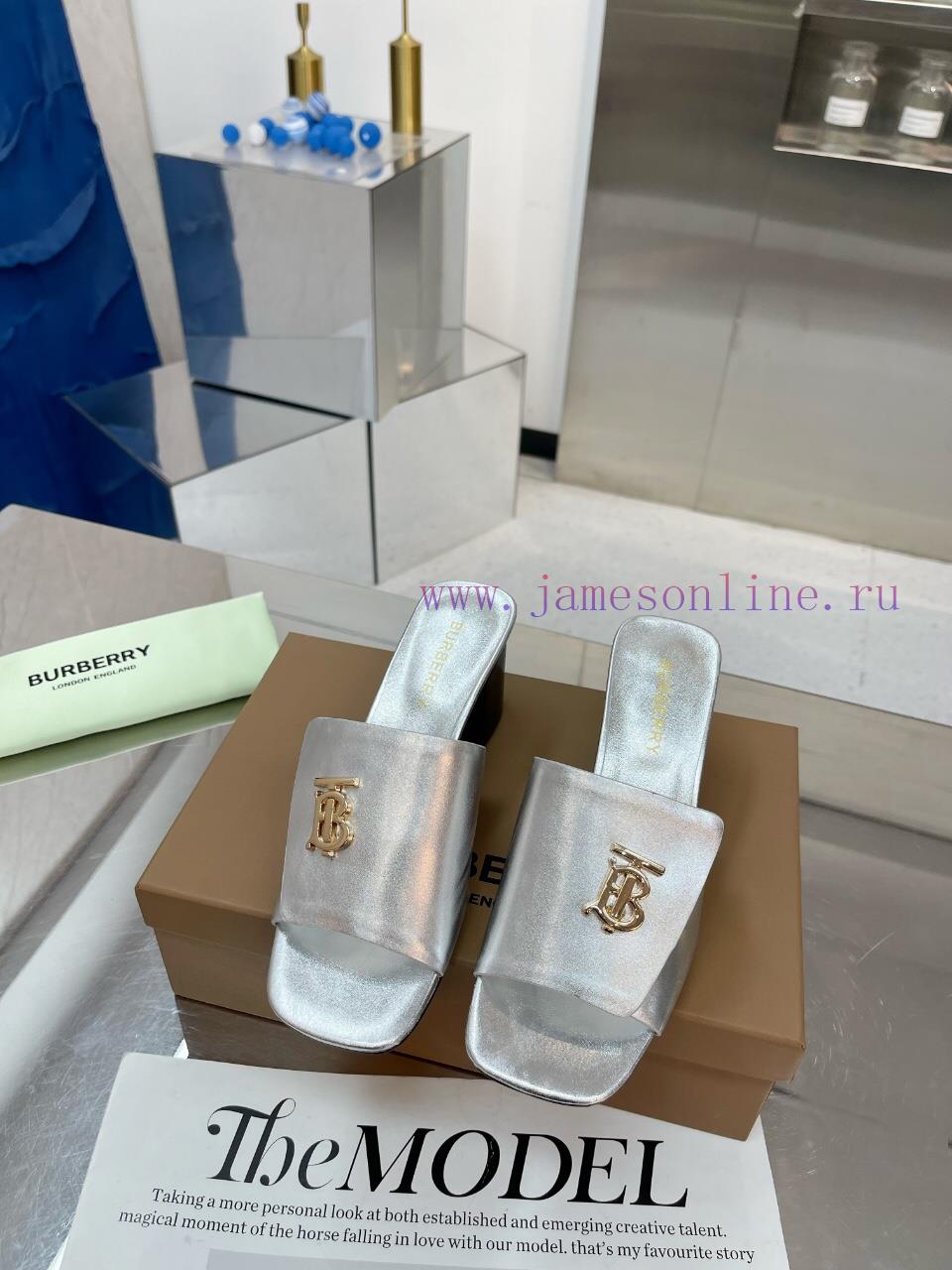 New Product Launch ️ Burberry Thick Heels and Flat Slippers Channel Goods Vulcanized One Ste6hvbk6di - Image 4