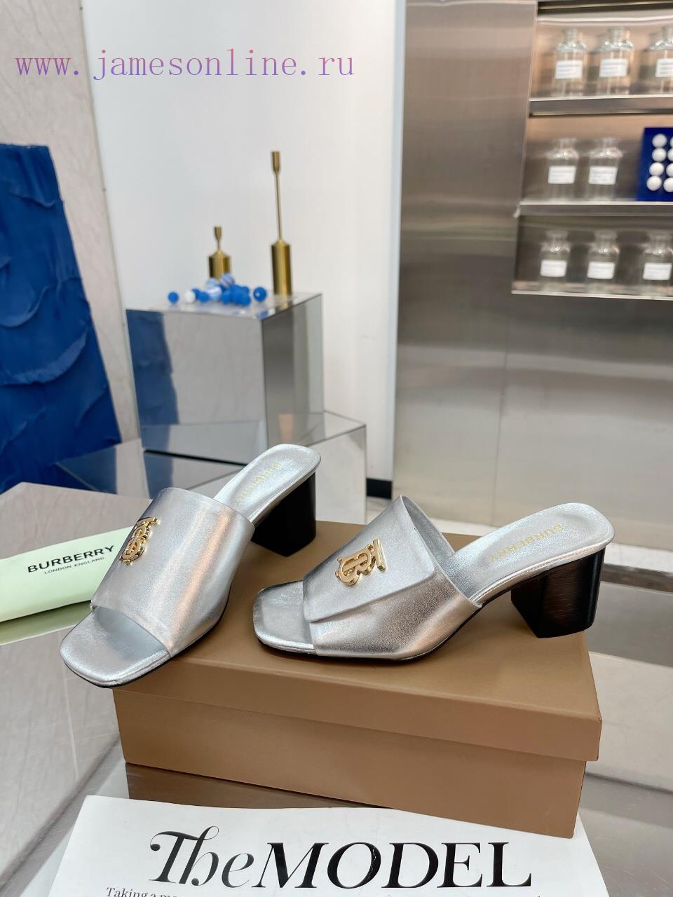 New Product Launch ️ Burberry Thick Heels and Flat Slippers Channel Goods Vulcanized One Ste6hvbk6di - Image 5