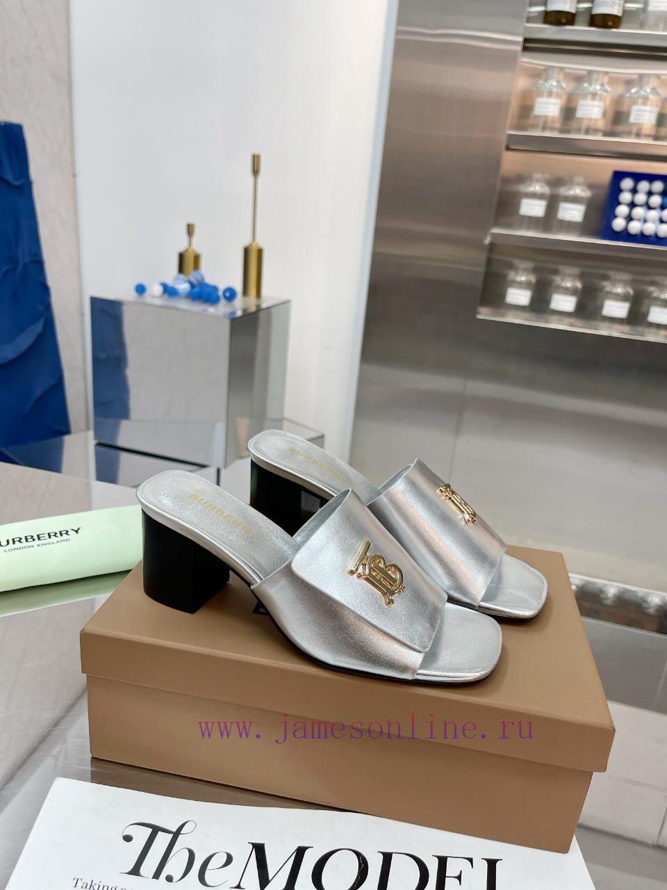 New Product Launch ️ Burberry Thick Heels and Flat Slippers Channel Goods Vulcanized One Ste6hvbk6di - Image 6