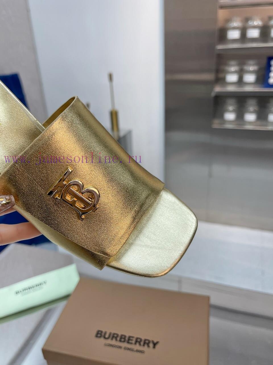 New Product Launch ️ Burberry Thick Heels and Flat Slippers Channel Goods Vulcanized One Ste5ep78hhn - Image 7