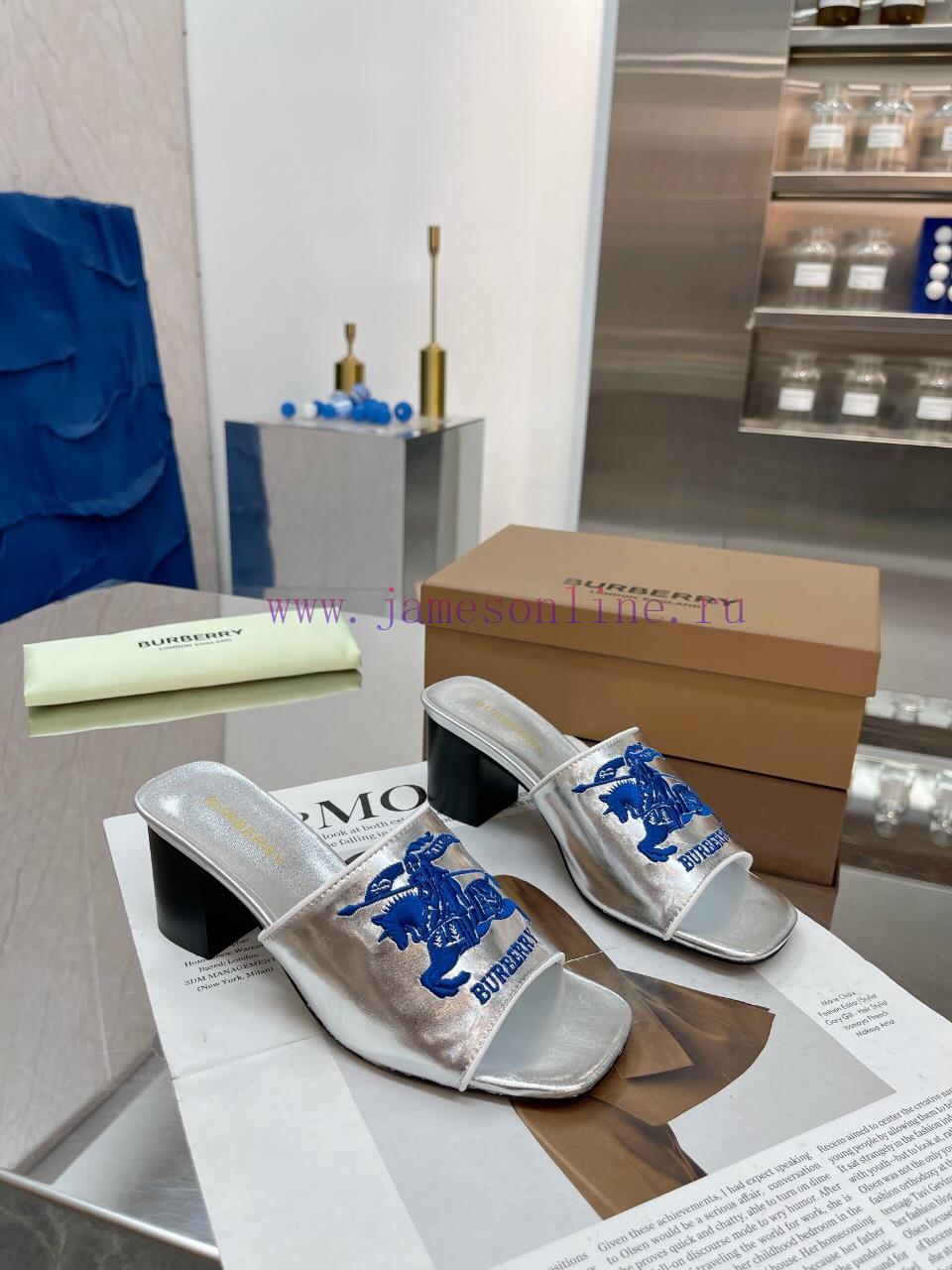 New Product Launch ️ Burberry Thick Heels and Flat Slippers Channel Goods Vulcanized One Ste9p93sy9c - Image 3
