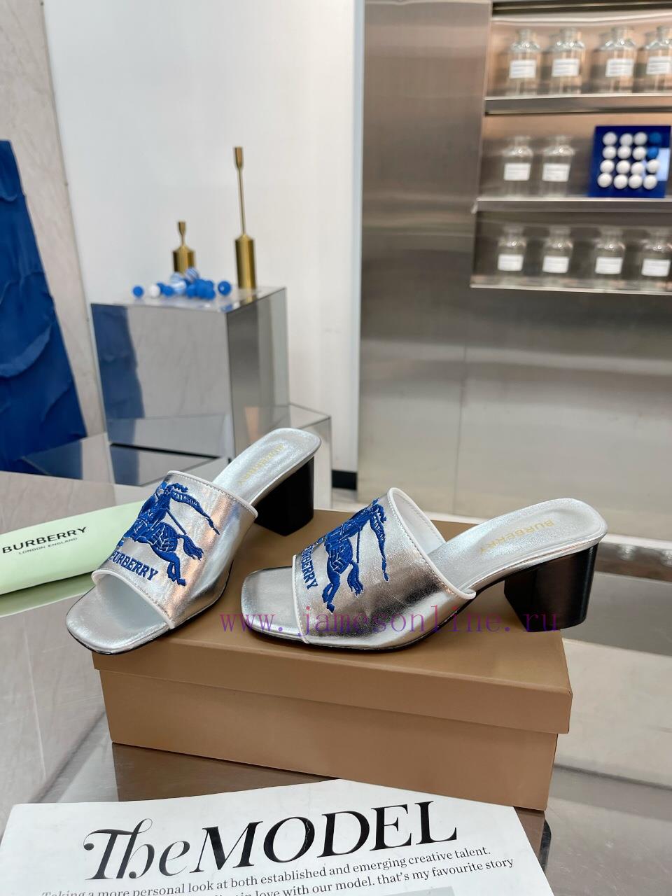 New Product Launch ️ Burberry Thick Heels and Flat Slippers Channel Goods Vulcanized One Ste9p93sy9c - Image 5