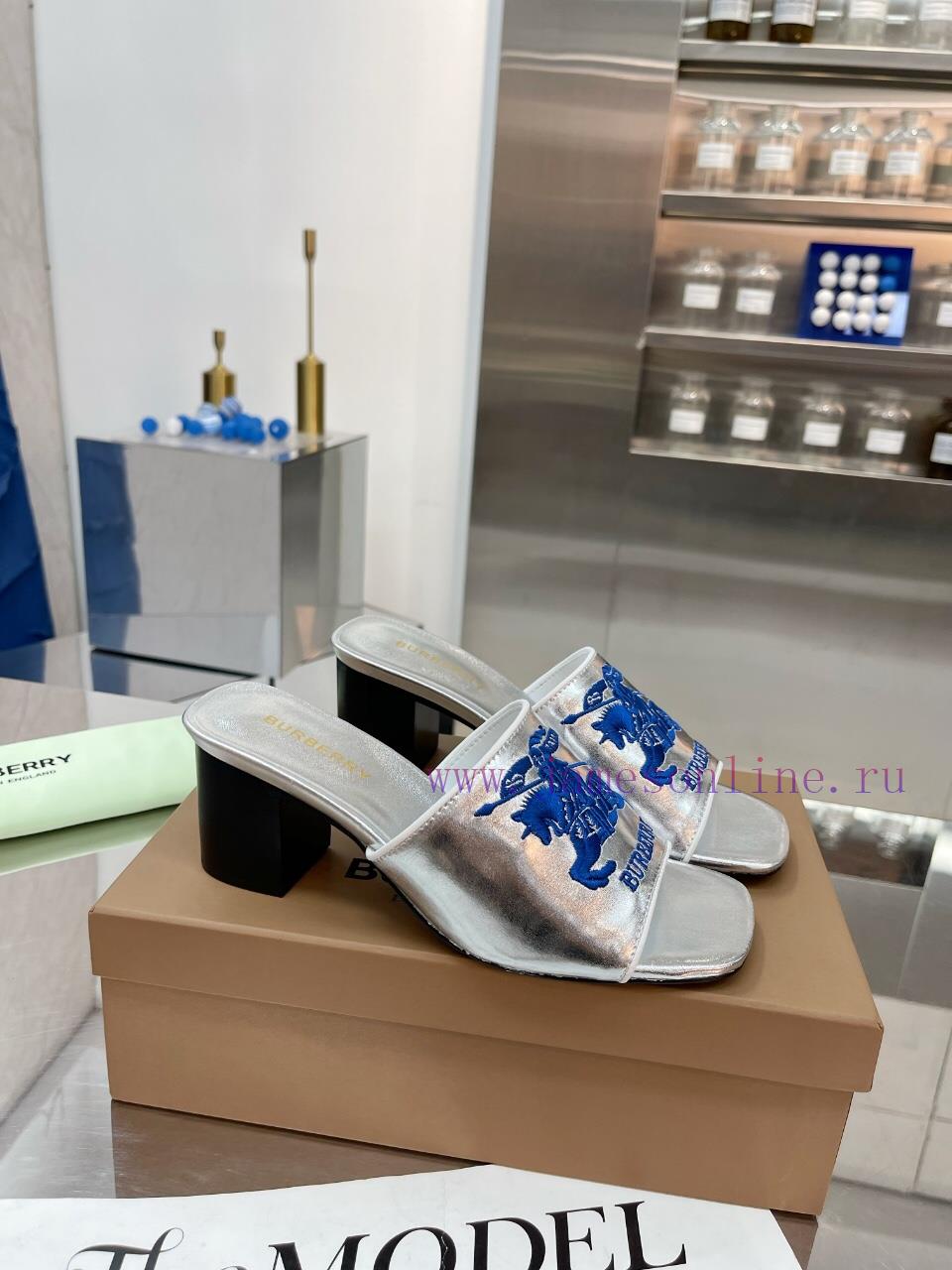 New Product Launch ️ Burberry Thick Heels and Flat Slippers Channel Goods Vulcanized One Ste9p93sy9c - Image 6