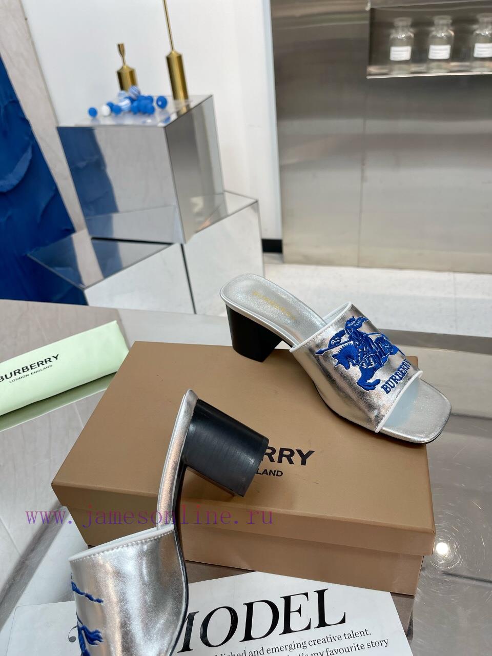 New Product Launch ️ Burberry Thick Heels and Flat Slippers Channel Goods Vulcanized One Ste9p93sy9c - Image 7