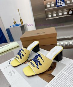 New Product Launch ️ Burberry Thick Heels and Flat Slippers Channel Goods Vulcanized One Ste0ekokdqe