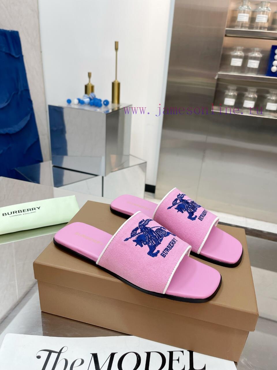 New Product Launch ️ Burberry Thick Heels and Flat Slippers Channel Goods Vulcanized One Ste0sedif52 - Image 4